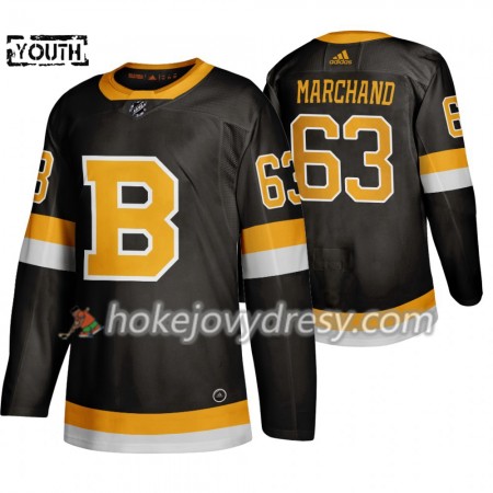 Dětské Hokejový Dres Boston Bruins Brad Marchand 63 Adidas 2019-2020 Černá Authentic